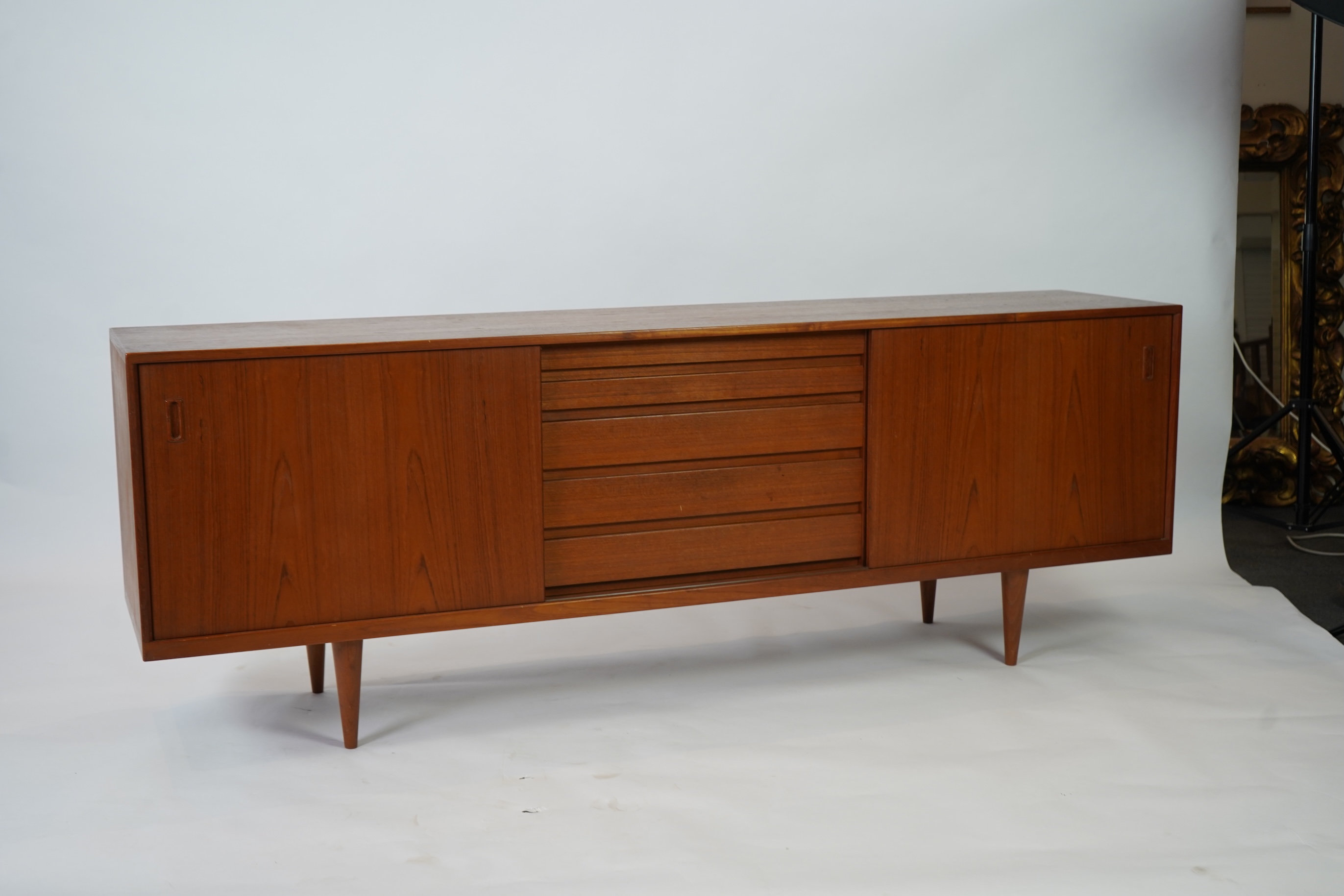 A Scandinavian mid-century sideboard, possibly by Sibast